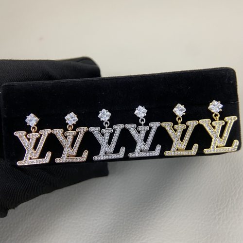 New Full Zircon Letter Drop Earrings | Luxury Shiny Design